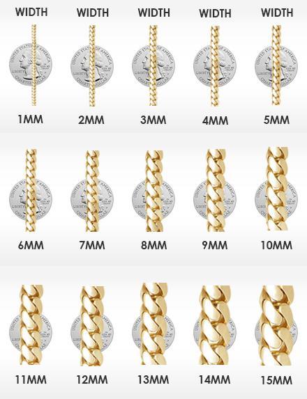 .925 Silver Gold Baguette CZ Bling Bling Chain