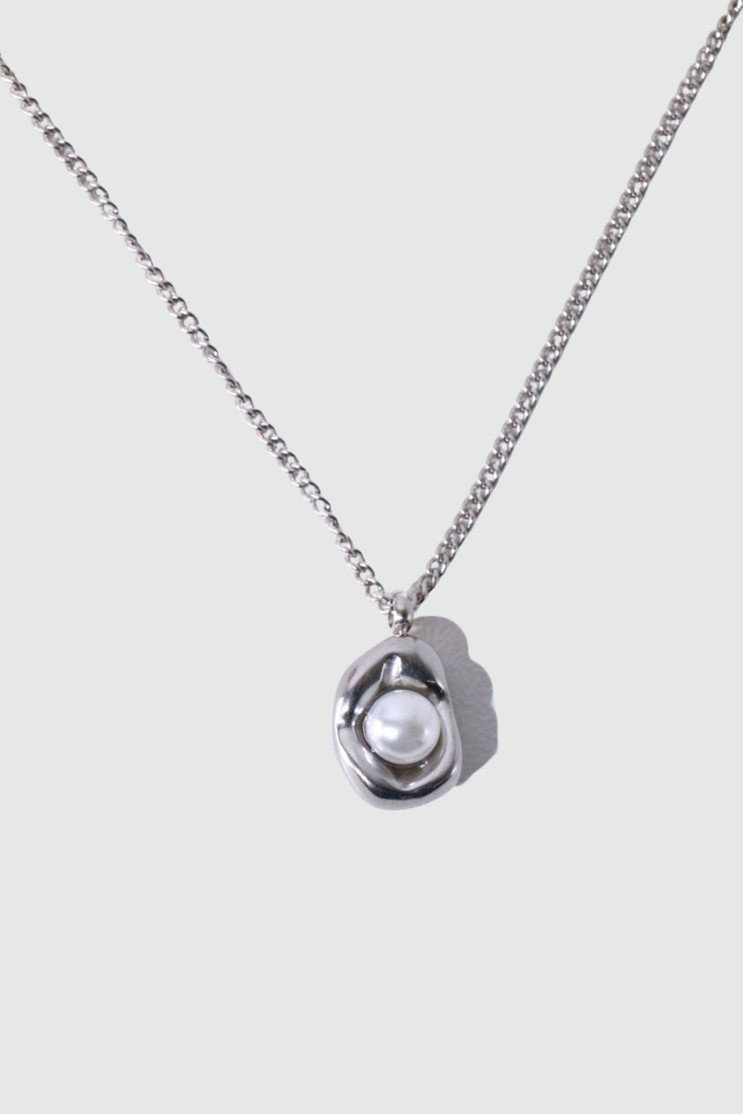 Stainless Steel Pearl Shell Necklace