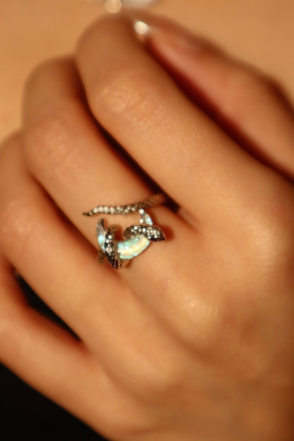 Moon Snake Ring