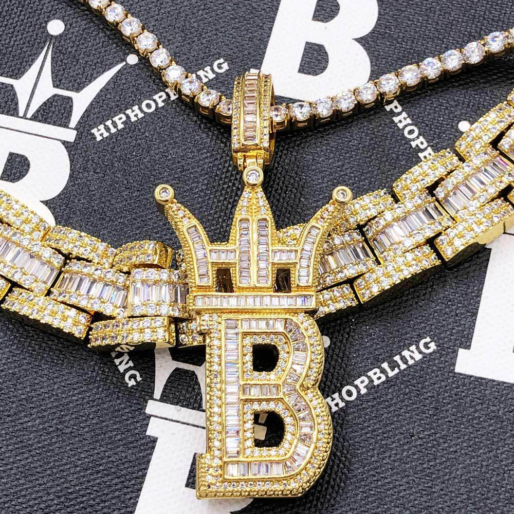 Baguette Oyster Bling Bling CZ Iced Out Chain