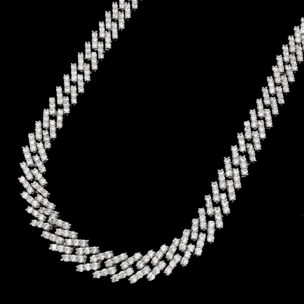 Cuban Box Iced Out Hip Hop Bling Bling Chain 2 Sizes