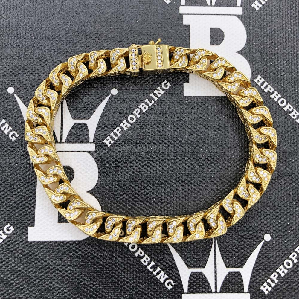 CZ Franco 8MM Bling Bling Bracelet